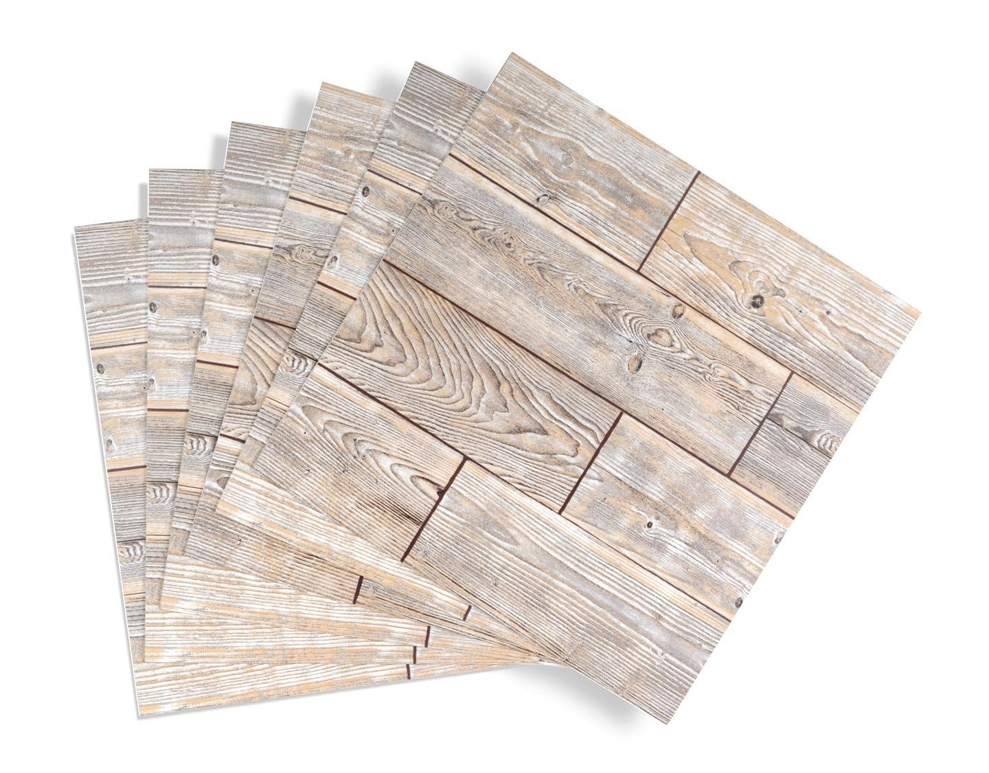 Rustic Oak I Selbstklebende Bodenfliesen in rustikaler Eiche Holzoptik - 30,5 x 30,5cm