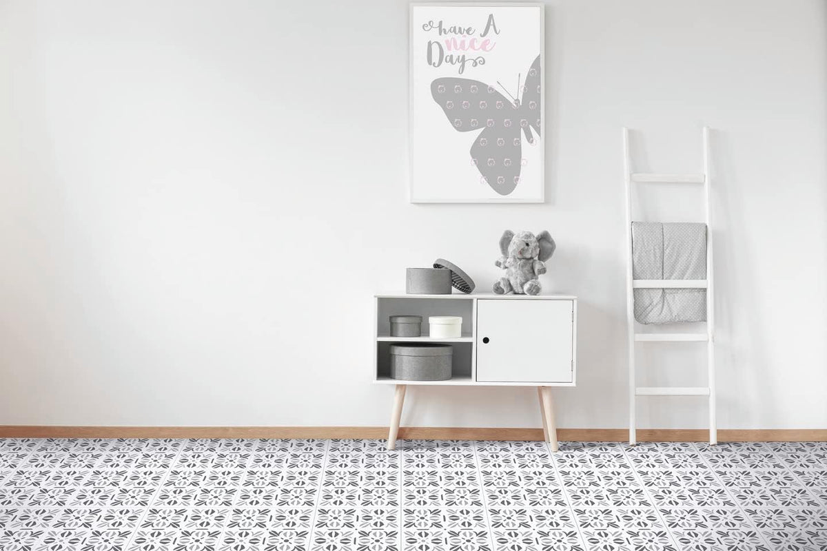 Cubia Pattern I Selbstklebende Bodenfliesen in Steinoptik - 30,5 x 30,5cm