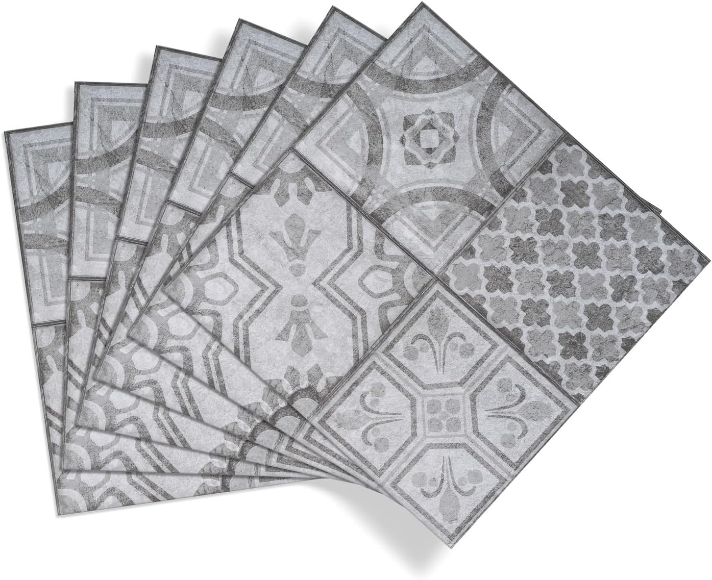 Maroccan Style I Selbstklebende Bodenfliesen in Mosaik Steinoptik - 30,5 x 30,5cm