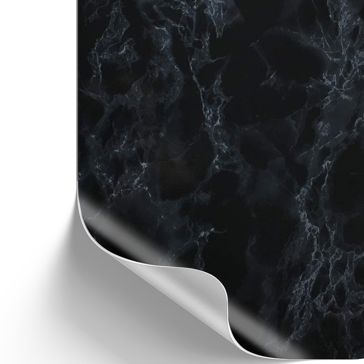 Marmi, schwarz I Möbelfolie in Marmoroptik