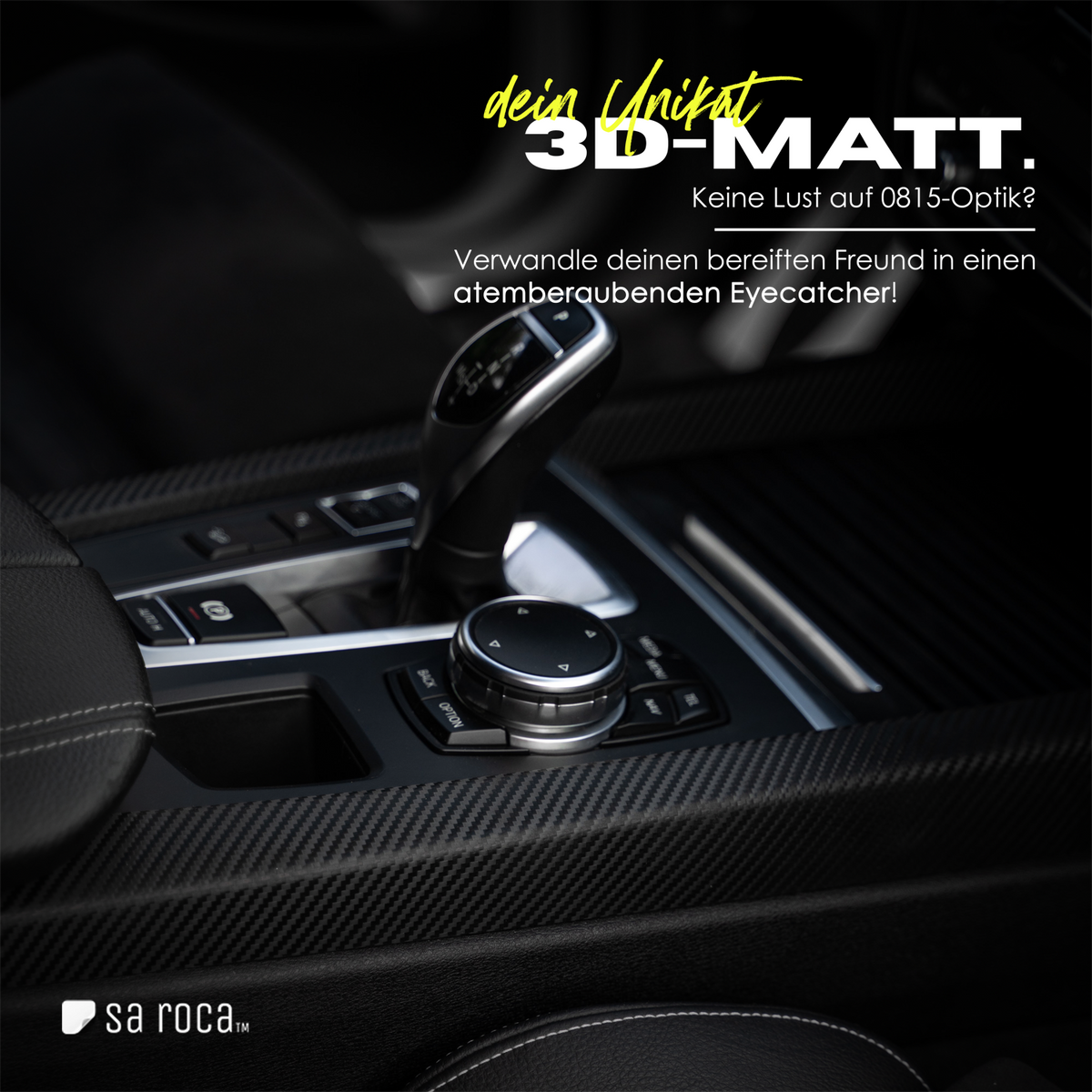 AUTOFOLIE I "3D-Carbon" - matt