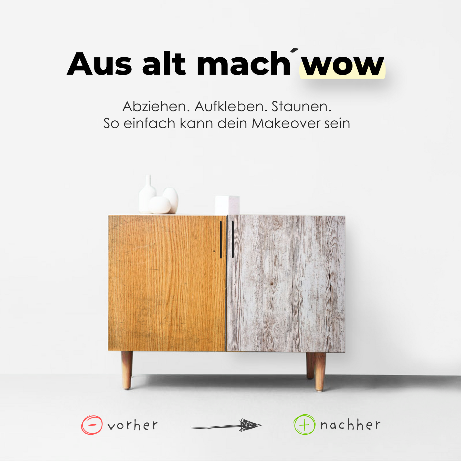 Pino Aurelio I Möbelfolie in vintage Holzoptik