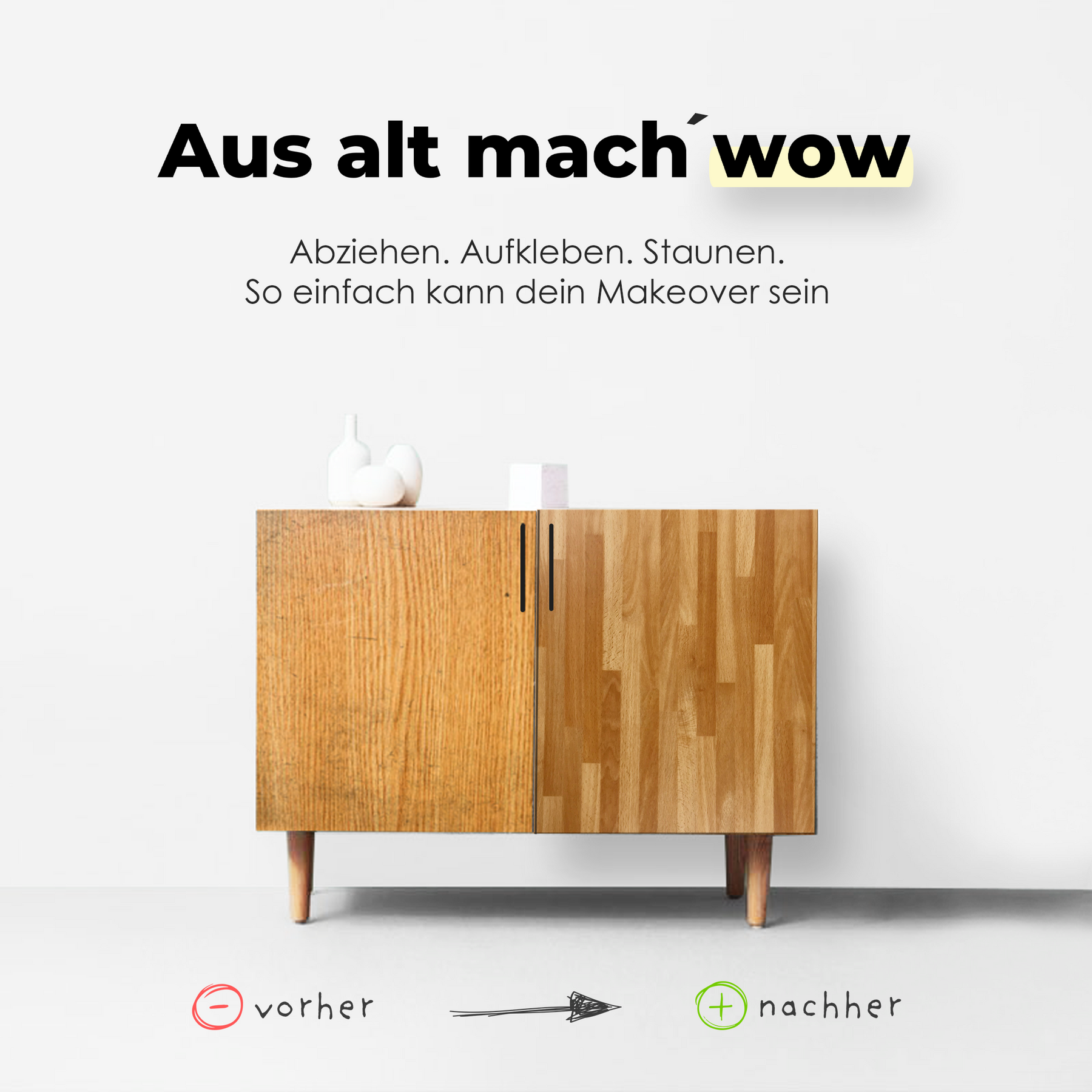 Butcherblock I Möbelfolie in Holzoptik