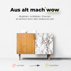 Marmi, weiß I Möbelfolie in Marmoroptik