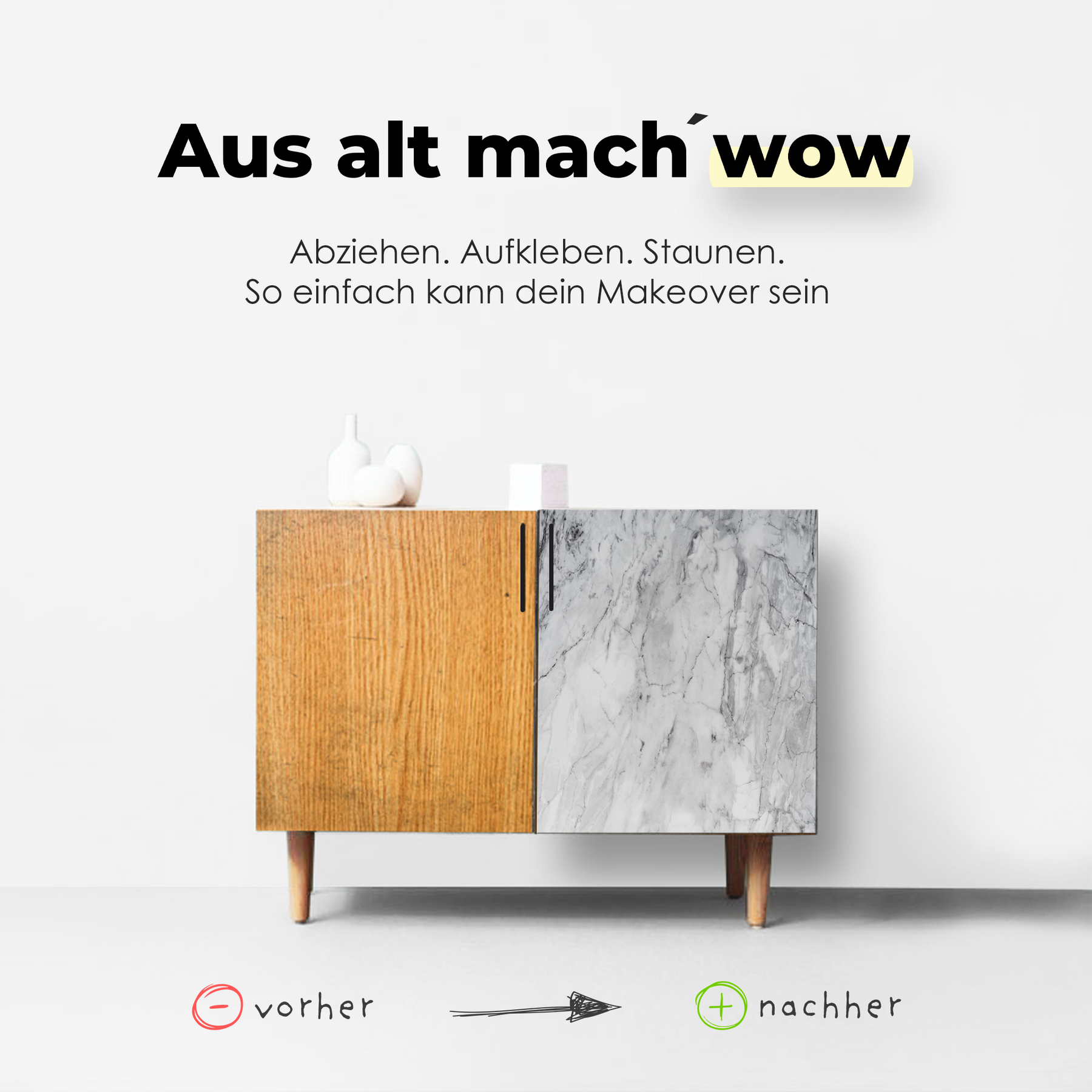 Romeo I Möbelfolie in Marmoroptik