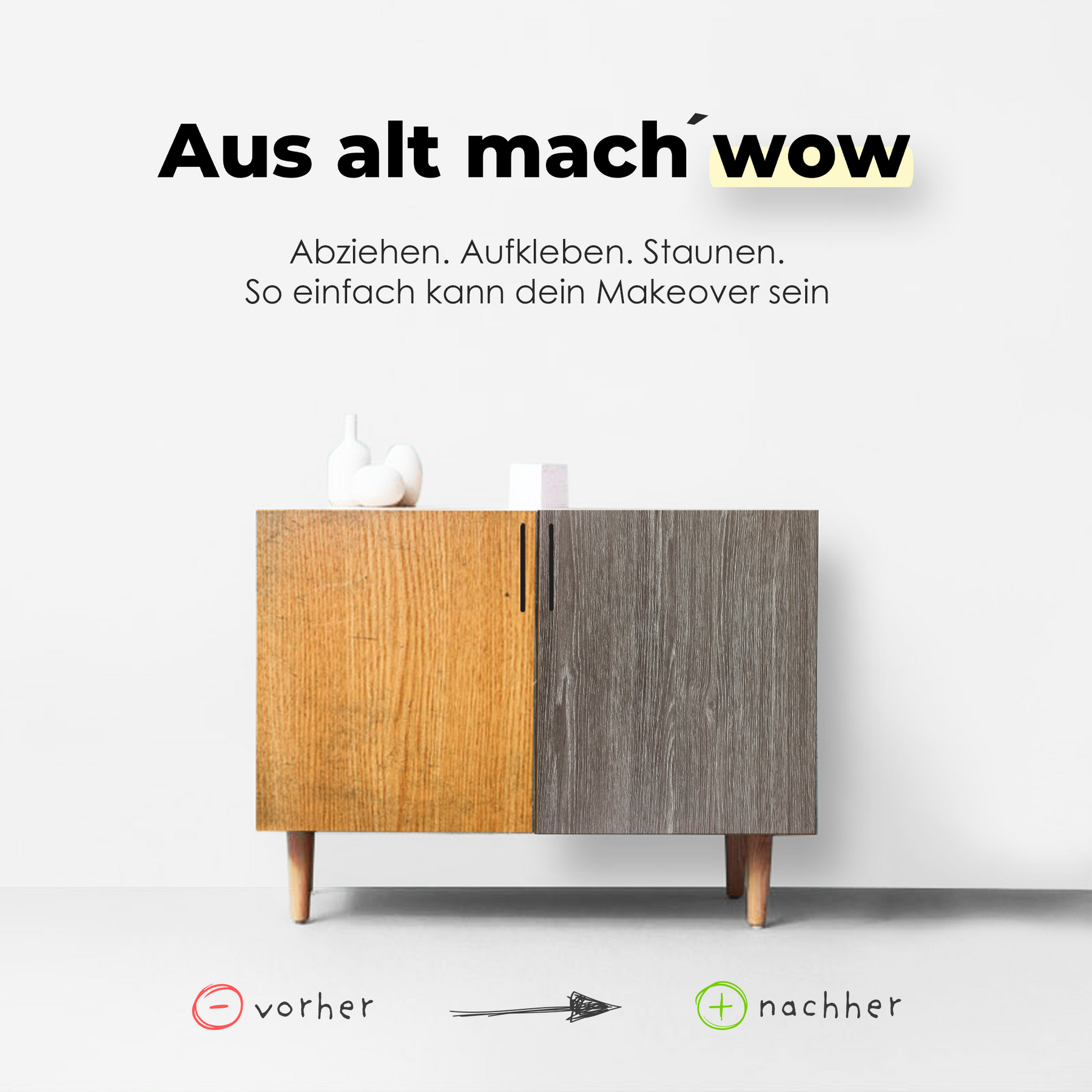 Eiche Sheffield, perlgrau I Möbelfolie in Holzoptik