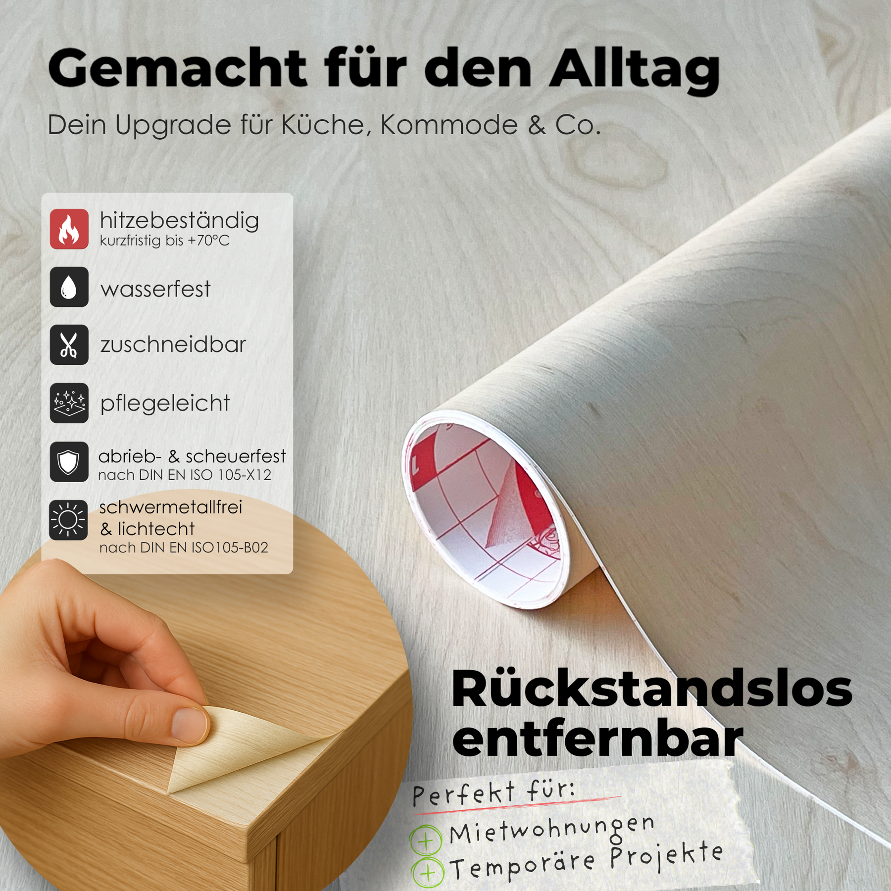 Birke I Möbelfolie in Holzoptik