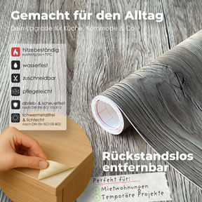 Sanremo Eiche - Sepia I Möbelfolie in Holzoptik