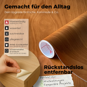 Erle, mittel I Möbelfolie in Holzoptik