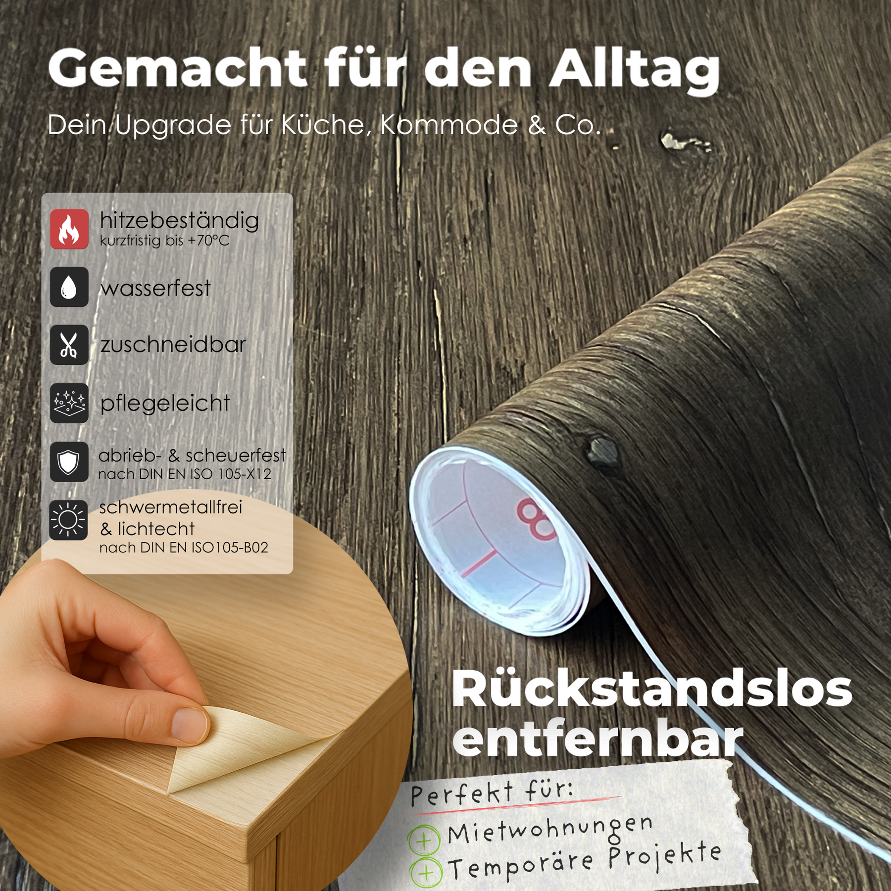 Flagstaff Oak I Möbelfolie in Holzoptik