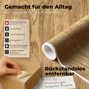 Herbsteiche I Möbelfolie in Holzoptik