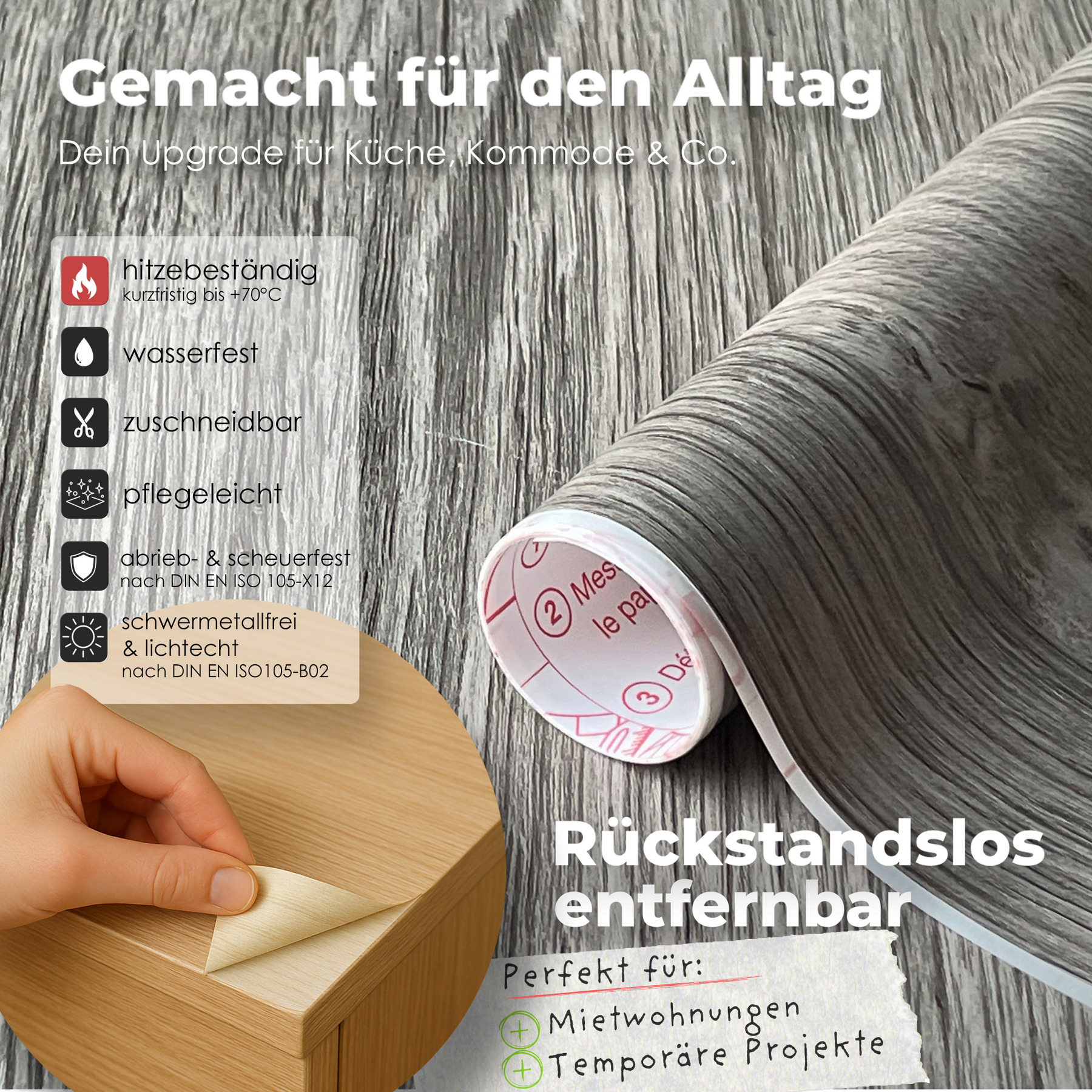 Kalkesche I Möbelfolie in Holzoptik