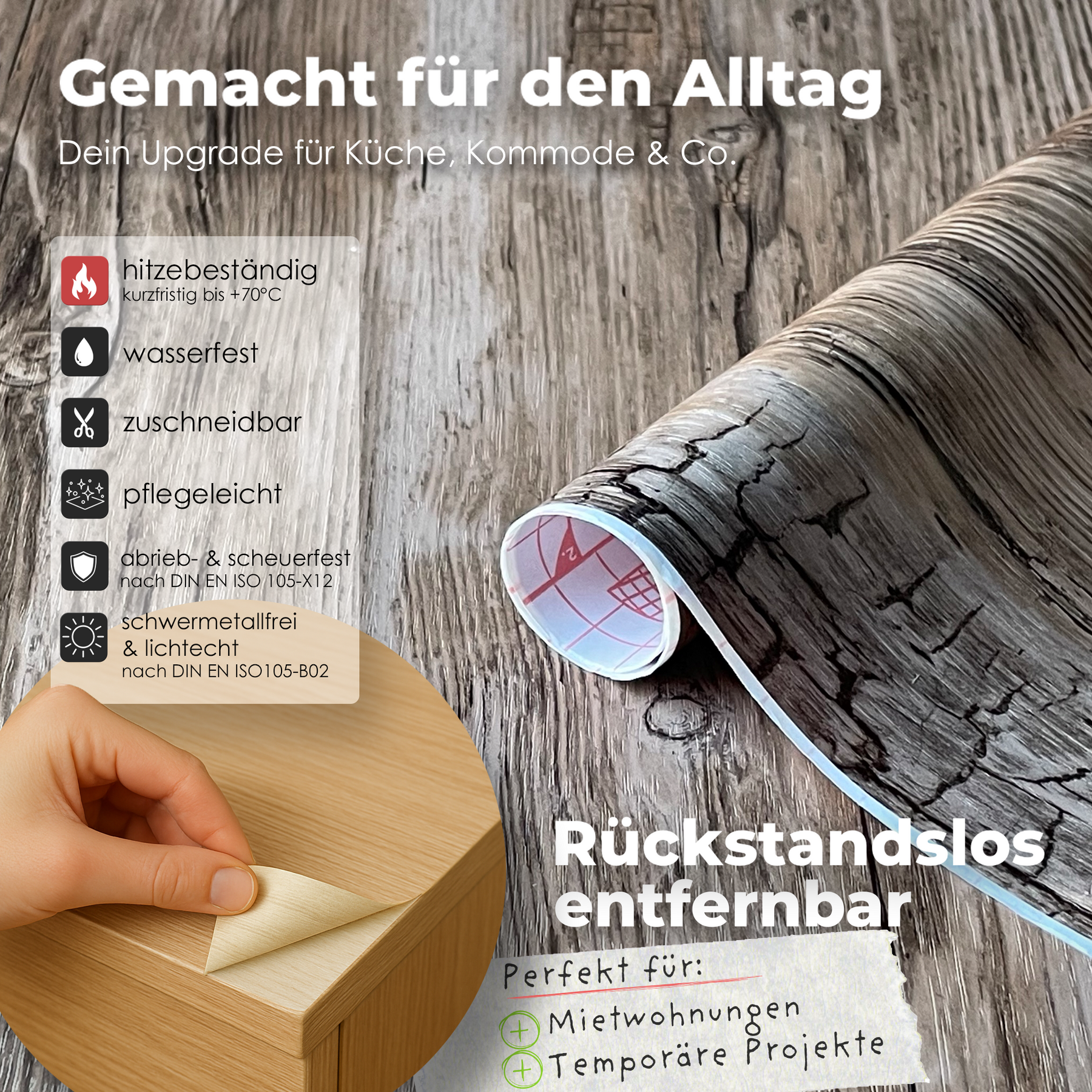 Rustik I Möbelfolie in Holzoptik