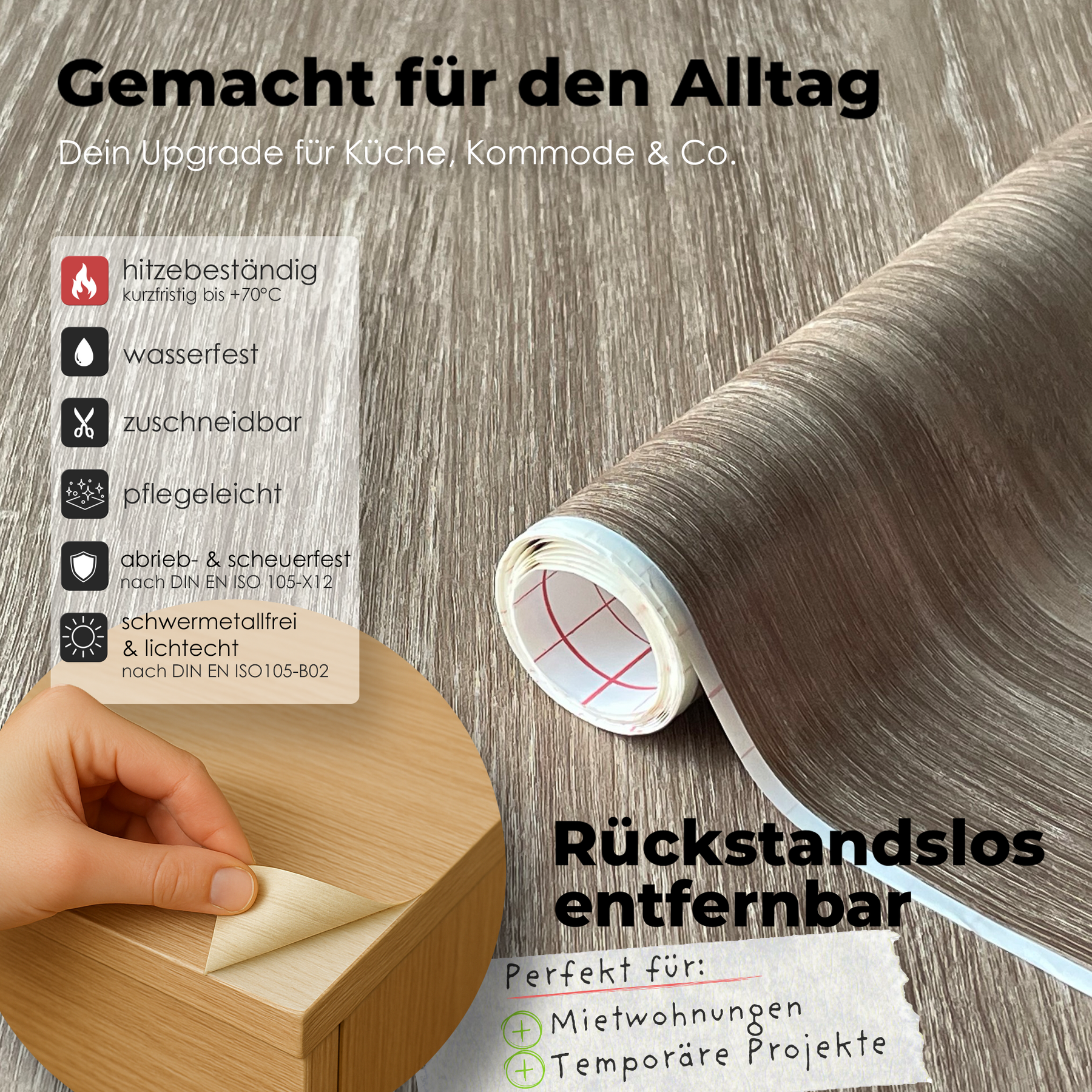 Sheffield Oak I Möbelfolie in Holzoptik