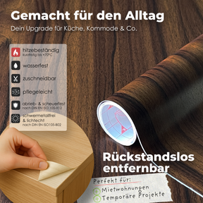 Walnuss I Möbelfolie in Holzoptik