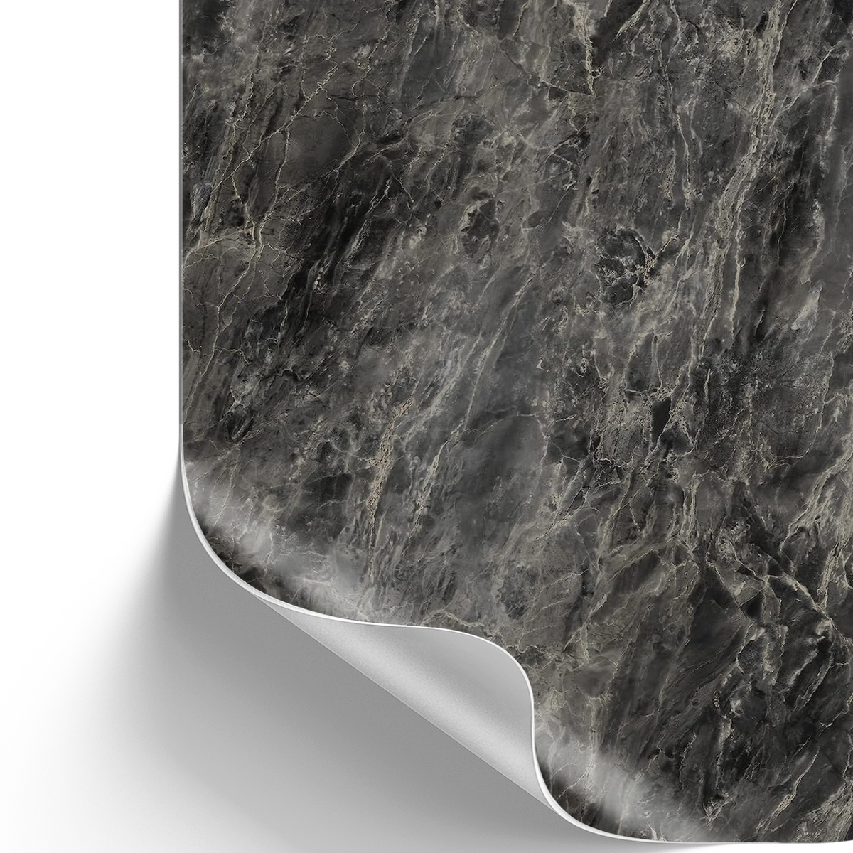 Romeo, silver I Möbelfolie in Marmoroptik