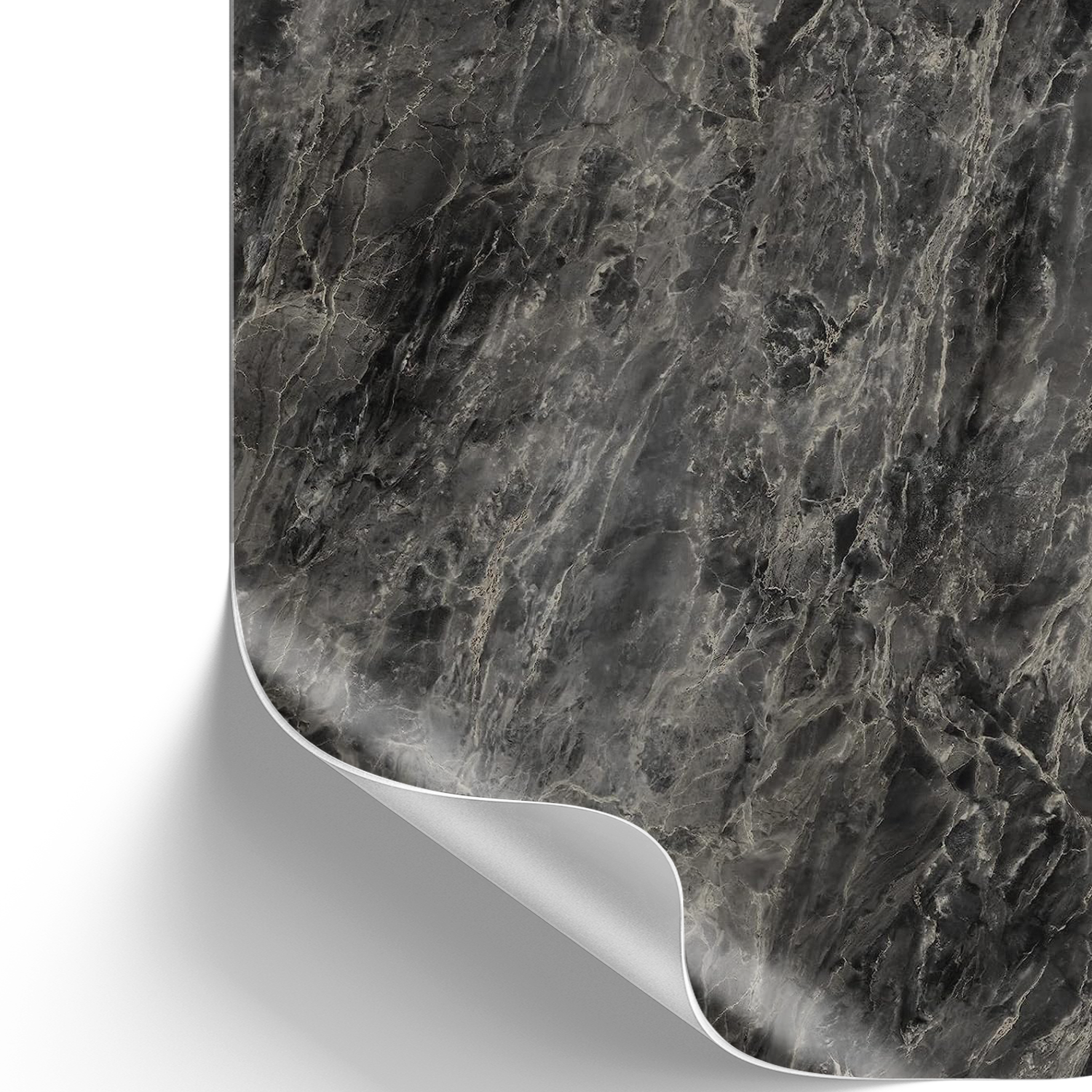 Romeo, silver I Möbelfolie in Marmoroptik