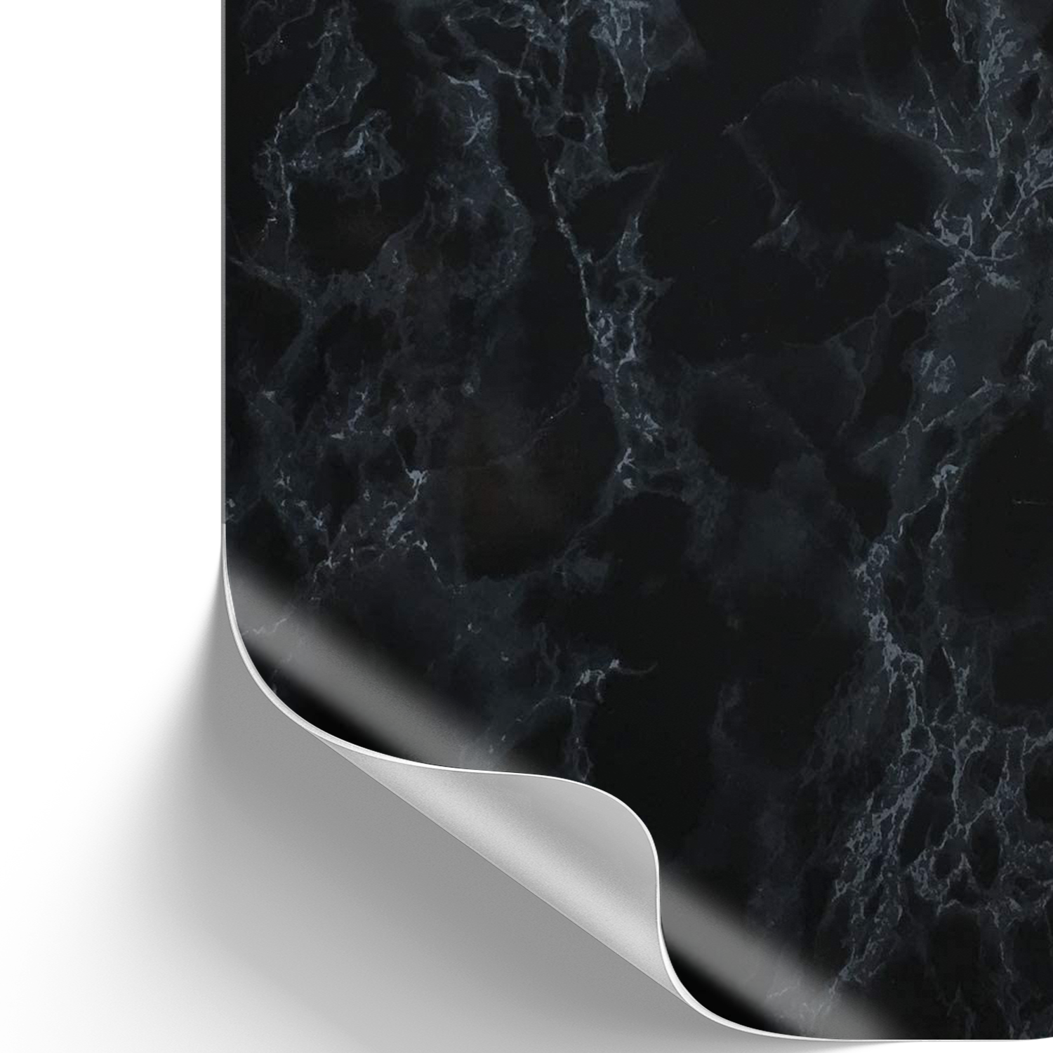 Marmi, schwarz I Möbelfolie in Marmoroptik