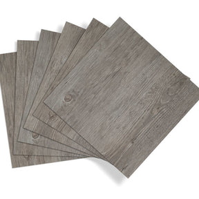 Grey Wood I Selbstklebende Bodenfliesen in Holzoptik grau - 30,5 x 30,5cm
